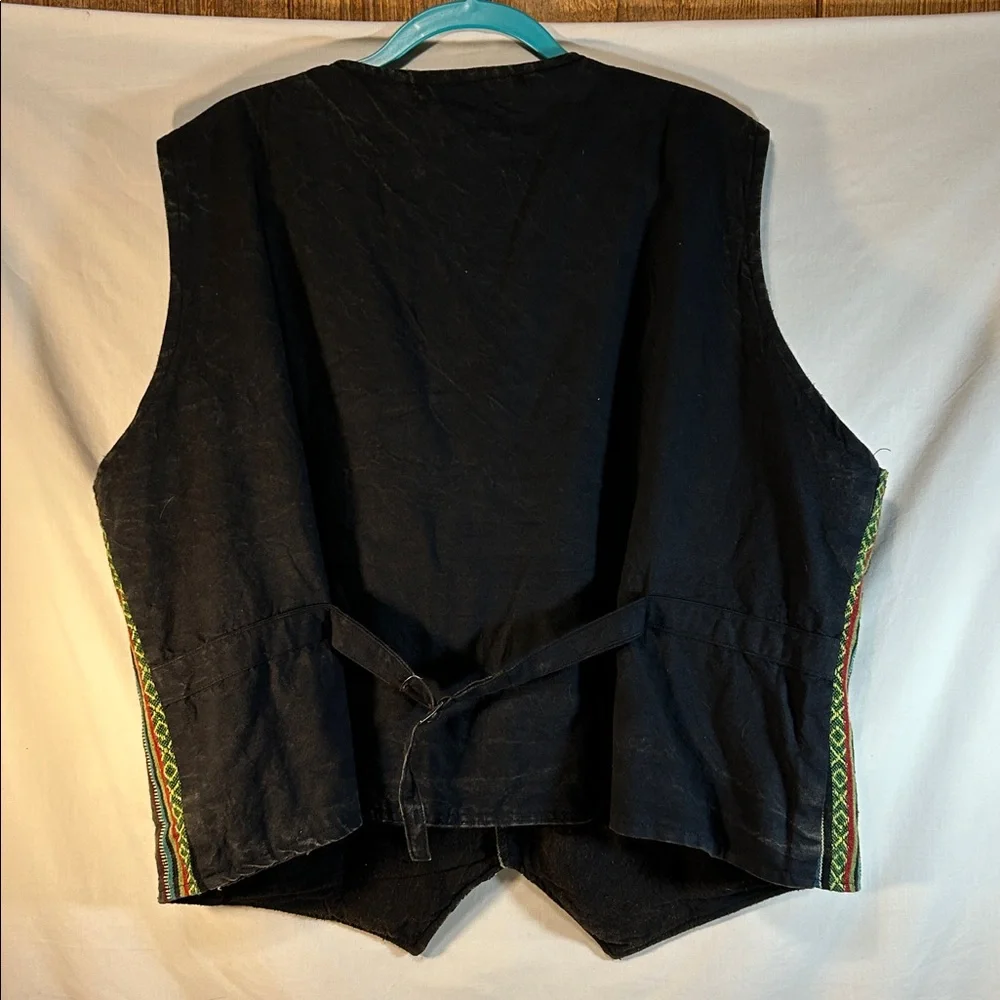 Little Kathmandu Men’s Colorful Striped Vest - Picture 2 of 3